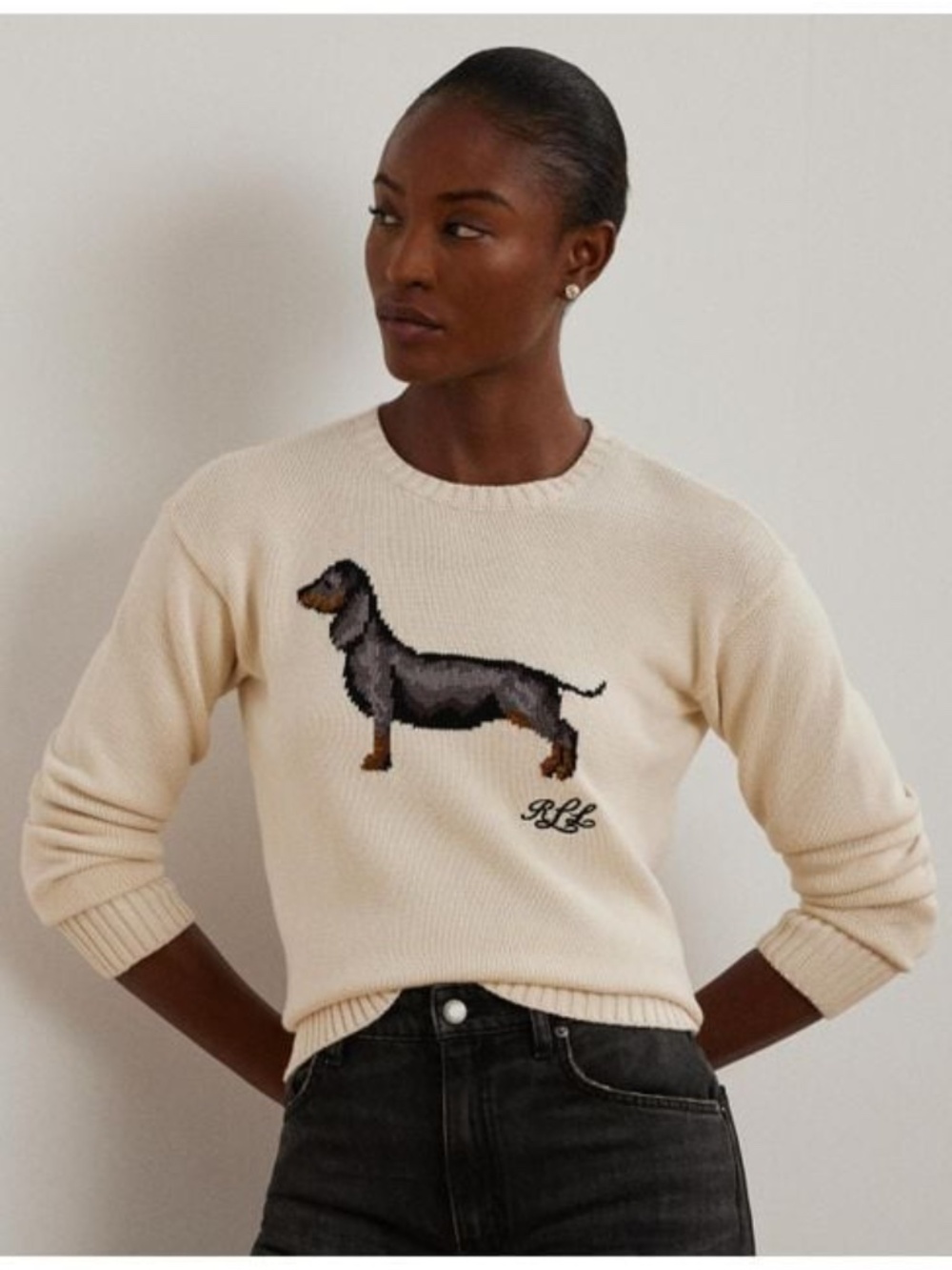Ralph Lauren Cotton Dog Sweater